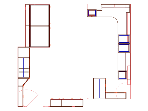 План помещения размерами 5,02 х 4,54 м